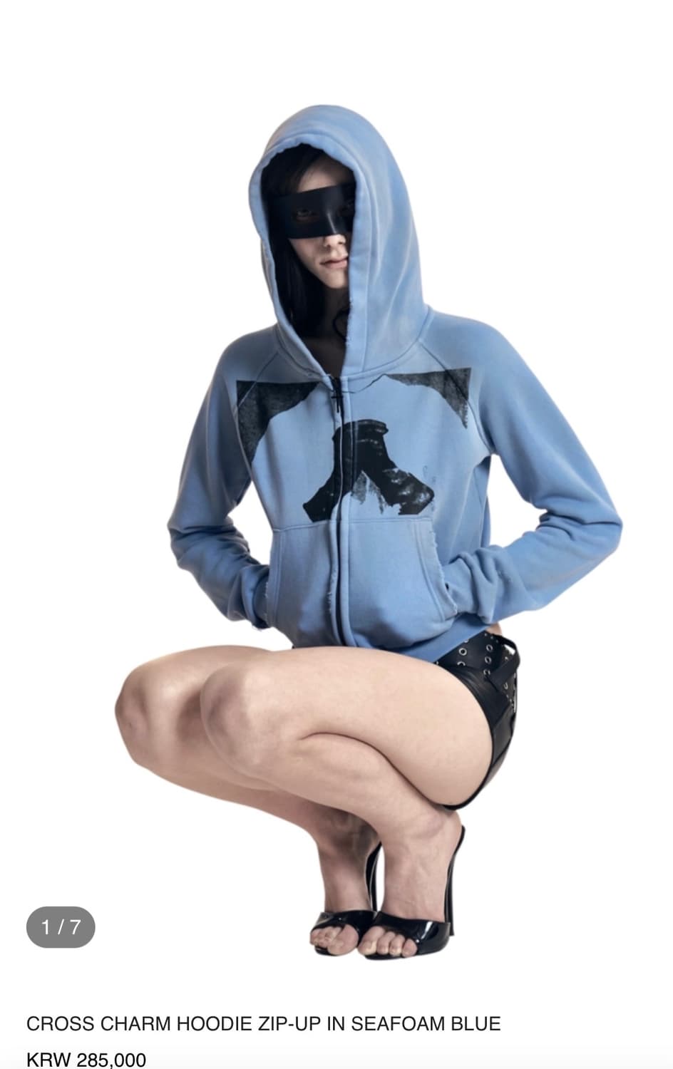 604service CROSS CHARM HOODIE ZIP-UP 상품이미지1