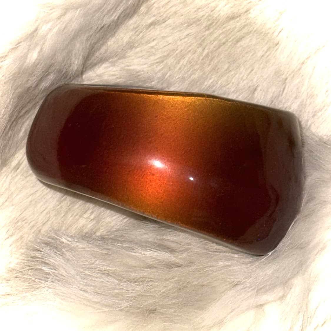 헤이세이 갸루 오리엔탈 브라운 글로시 뱅글 팔찌 상품이미지4