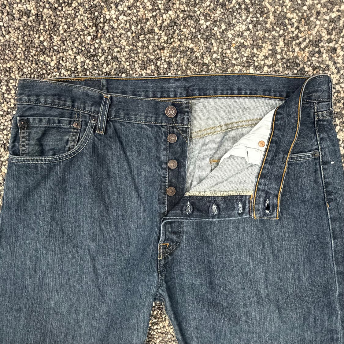 리바이스 501 미디엄 워시 데님 (36) 상품이미지3