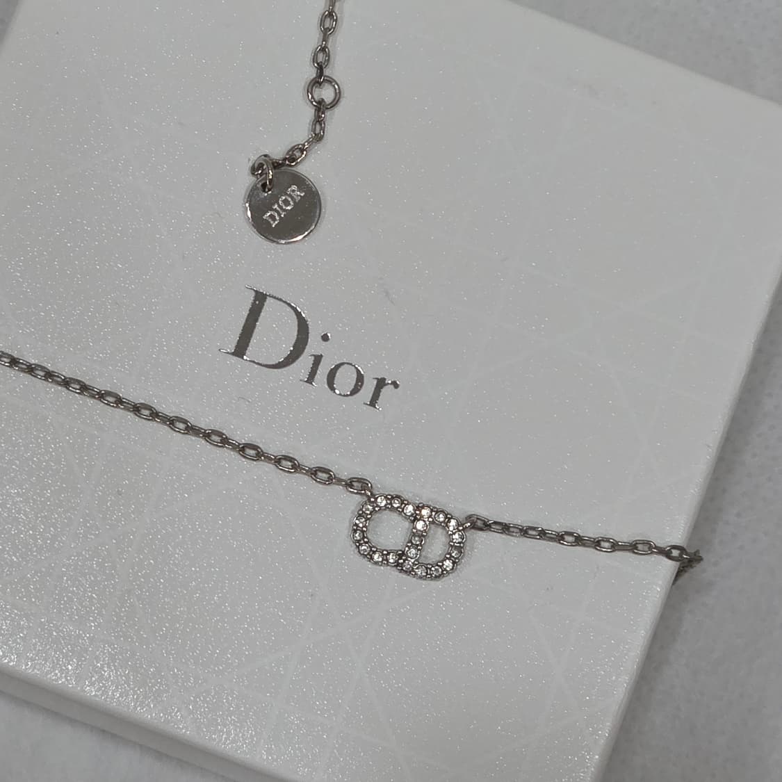 디올 은장 클레어디룬 쁘띠cd 목걸이 팔찌 세트(더스트 박스포함) 상품이미지5