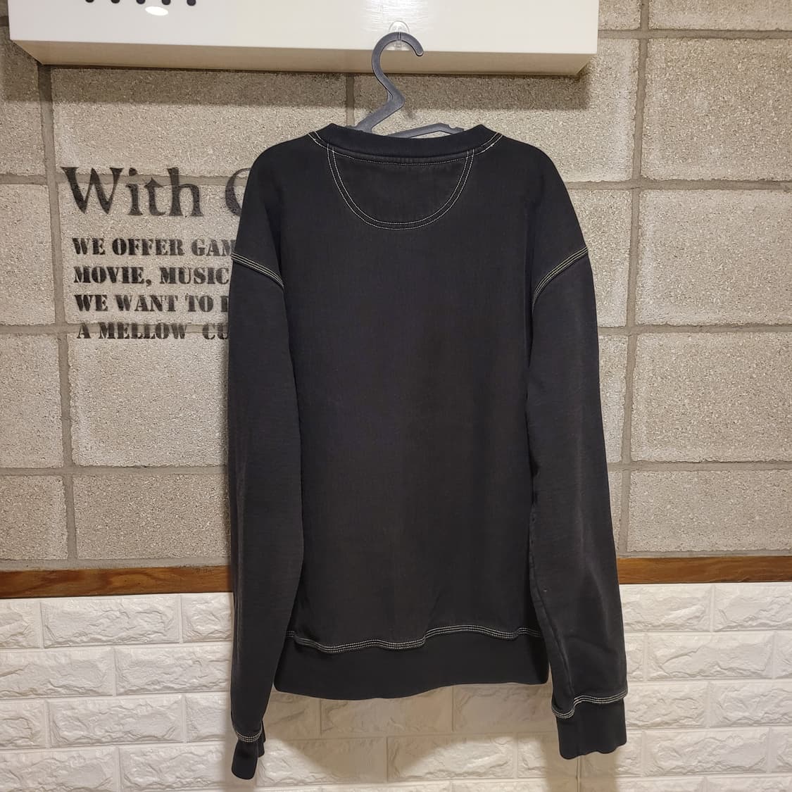 스투시 콘트라스트 스티치 맨투맨 L 상품이미지2