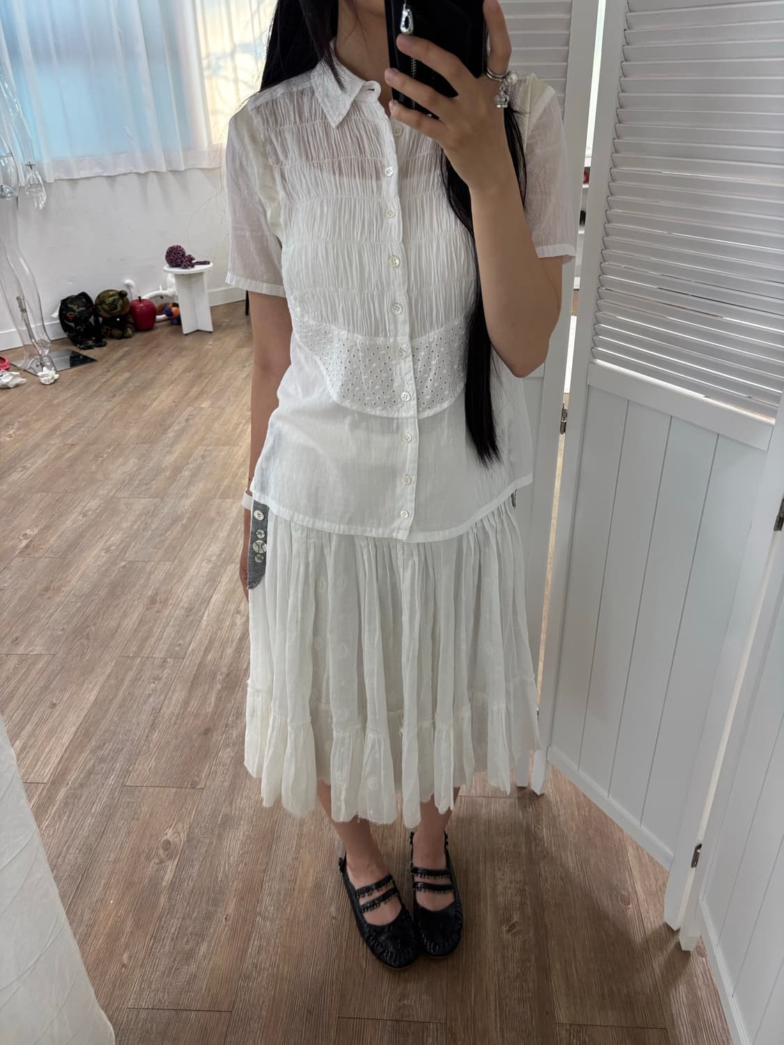 수나오쿠와하라 코튼 셔츠  상품이미지8