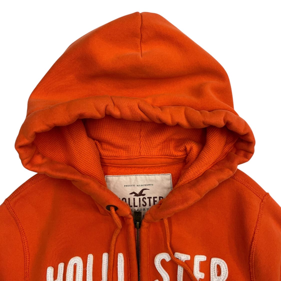 홀리스터 로고 오렌지 후드집업 L 상품이미지4