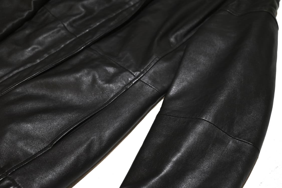 Armani jeans 90s leather padded coat 상품이미지5