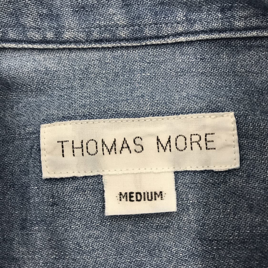 토마스모어 인디고 버튼다운 데님셔츠 [M] 상품이미지4