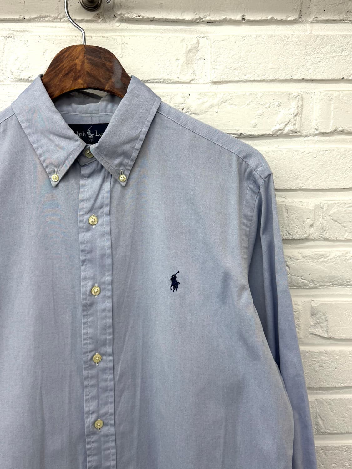 폴로 블루 클래식핏 셔츠 상품이미지3