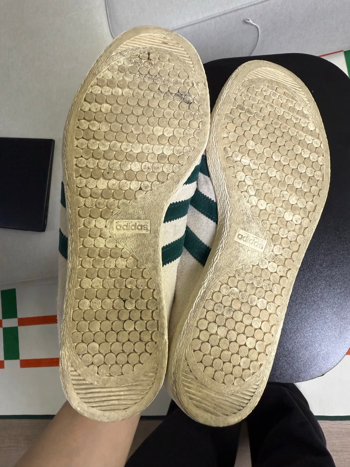 아디다스 토바코 오프 화이트 컬리지에이트 그린 280 상품이미지6