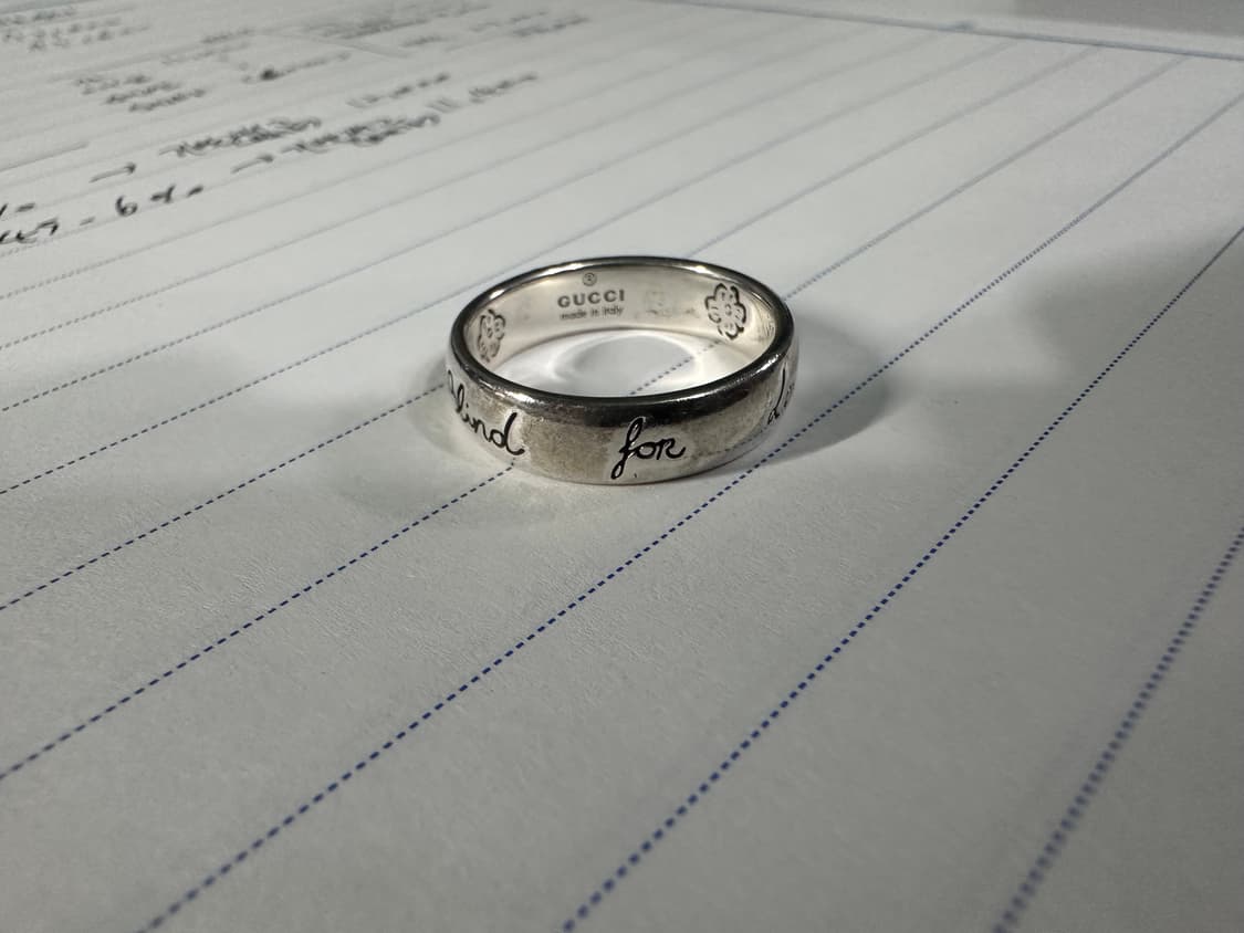 구찌 블라인드 포 러브 반지 16호 실버 상품이미지5