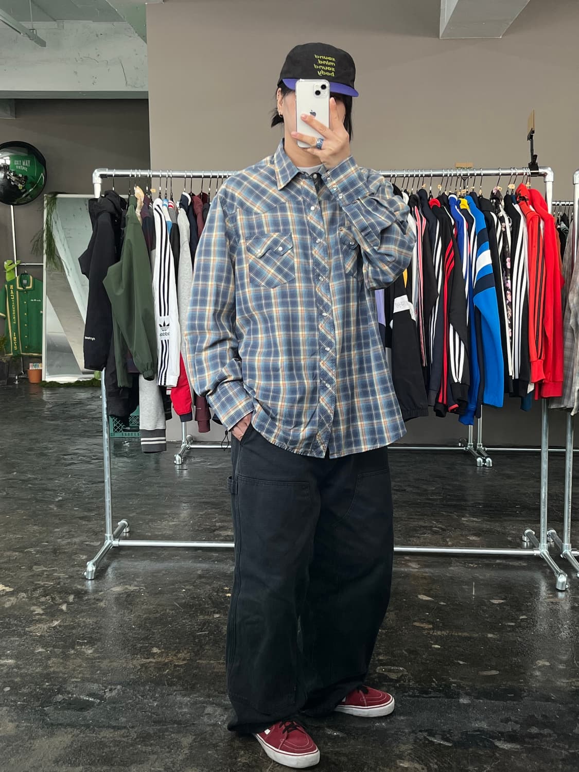 랭글러 웨스턴 체크 셔츠  상품이미지4