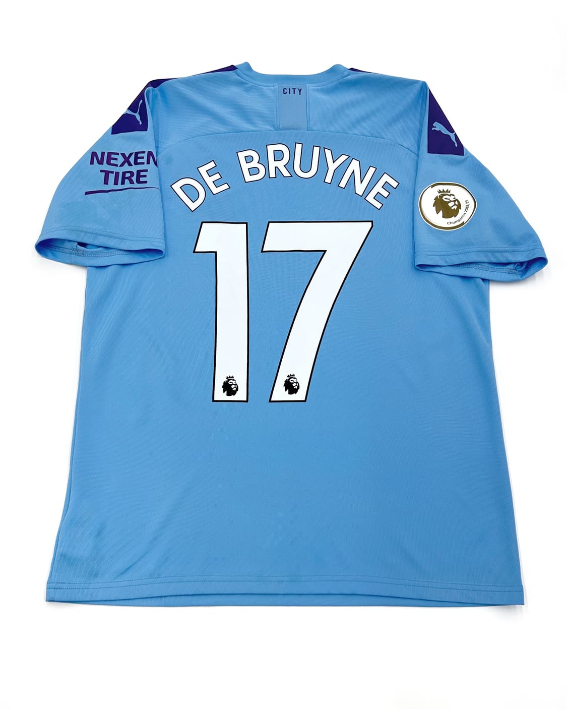 퓨마 19-20 맨체스터 시티 125주년 홈 리그킷 더브라위너 덕배 상품이미지2