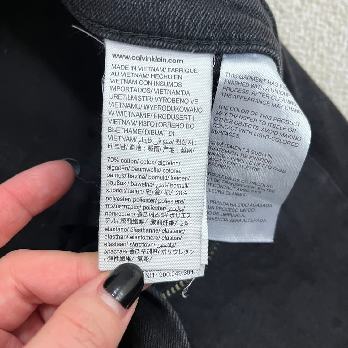25 캘빈클라인 블랙 데님 팬츠 바지 0219M 상품이미지3