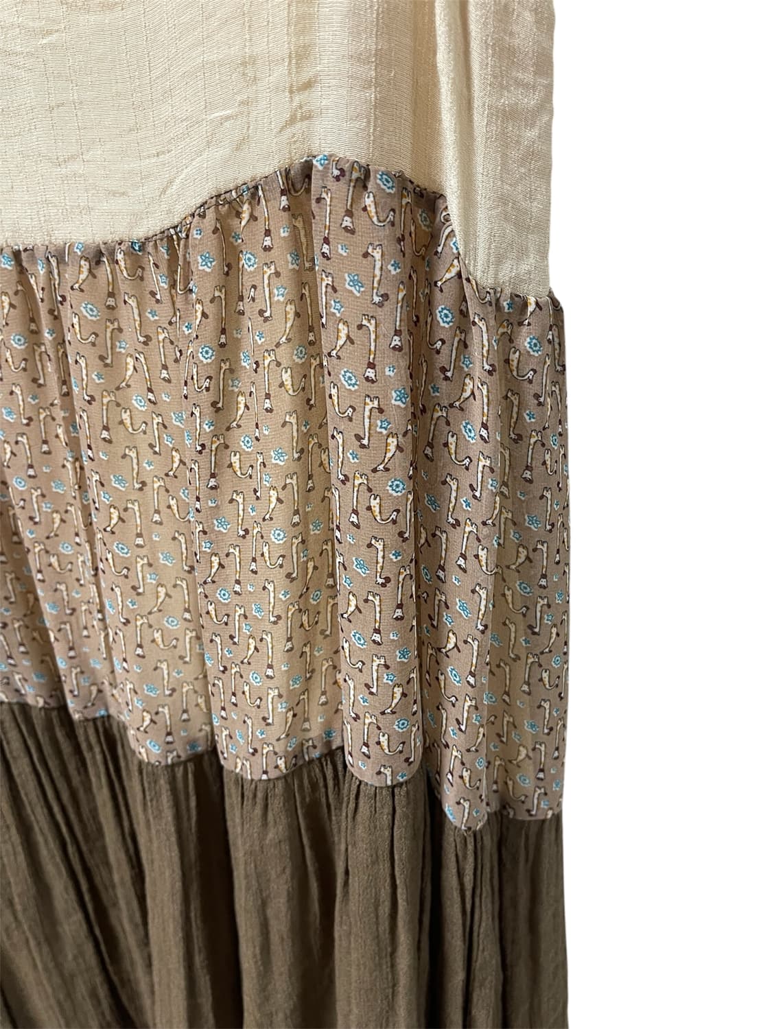 Patchwork Layered Sleeveless Dress 상품이미지5