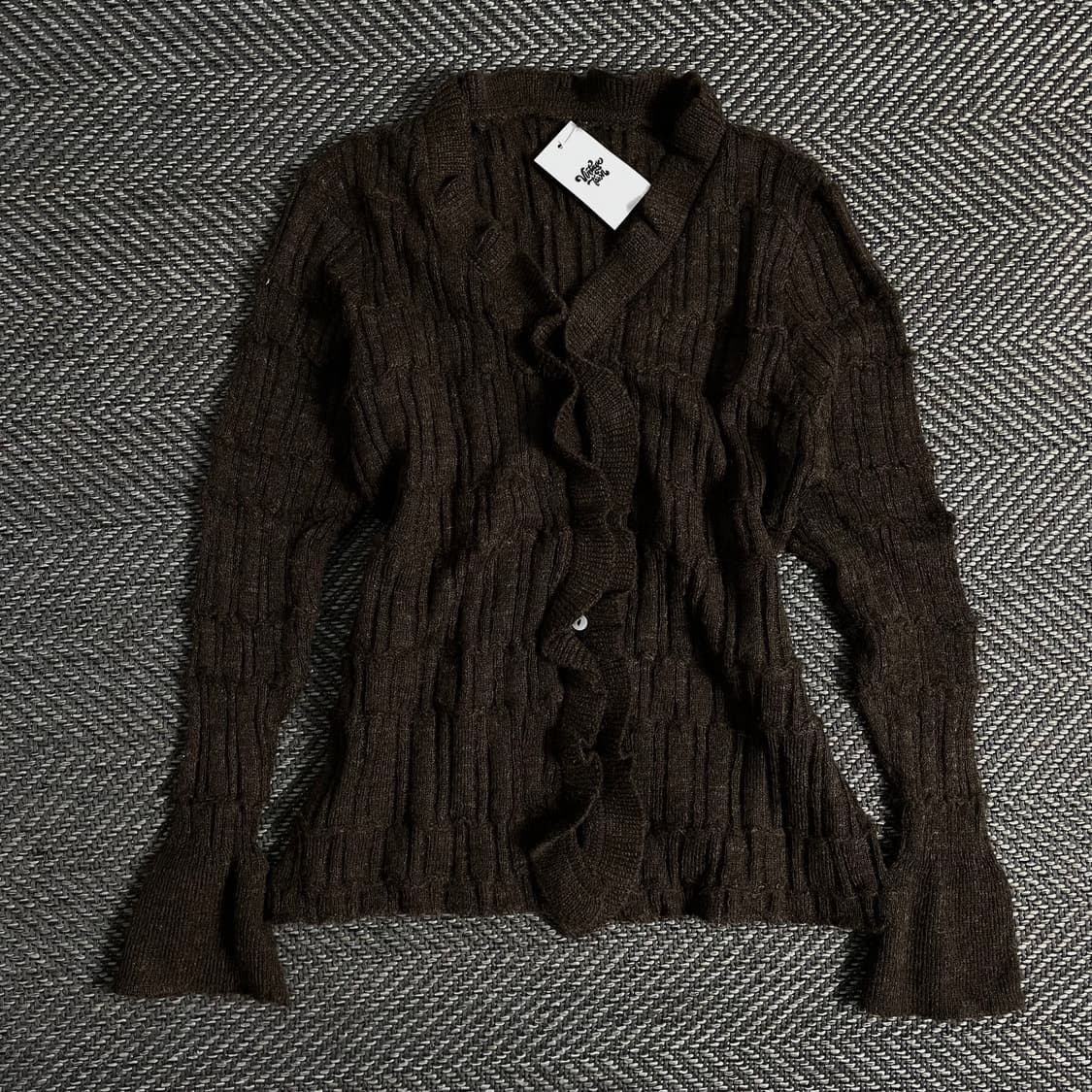 빈티지 우먼스 절개 디테일 가디건o 3379 상품이미지1