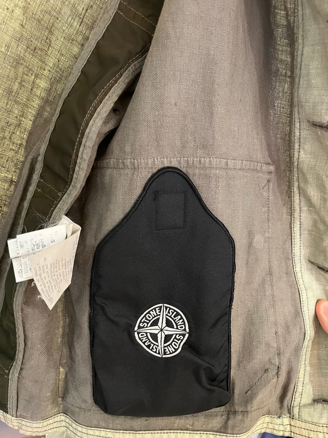 스톤 아일랜드 린넨 코튼 혼방 가먼트 다잉 자켓(이탈리아제) 상품이미지10