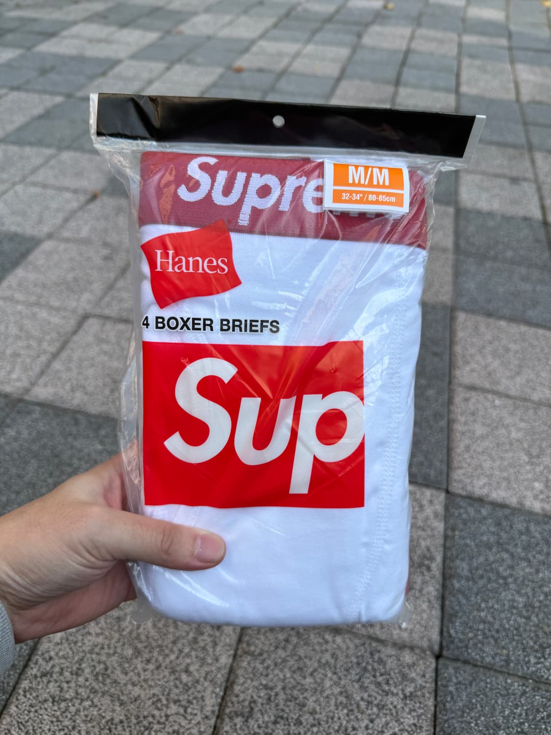 슈프림 화이트 팬티 1장 m 상품이미지1