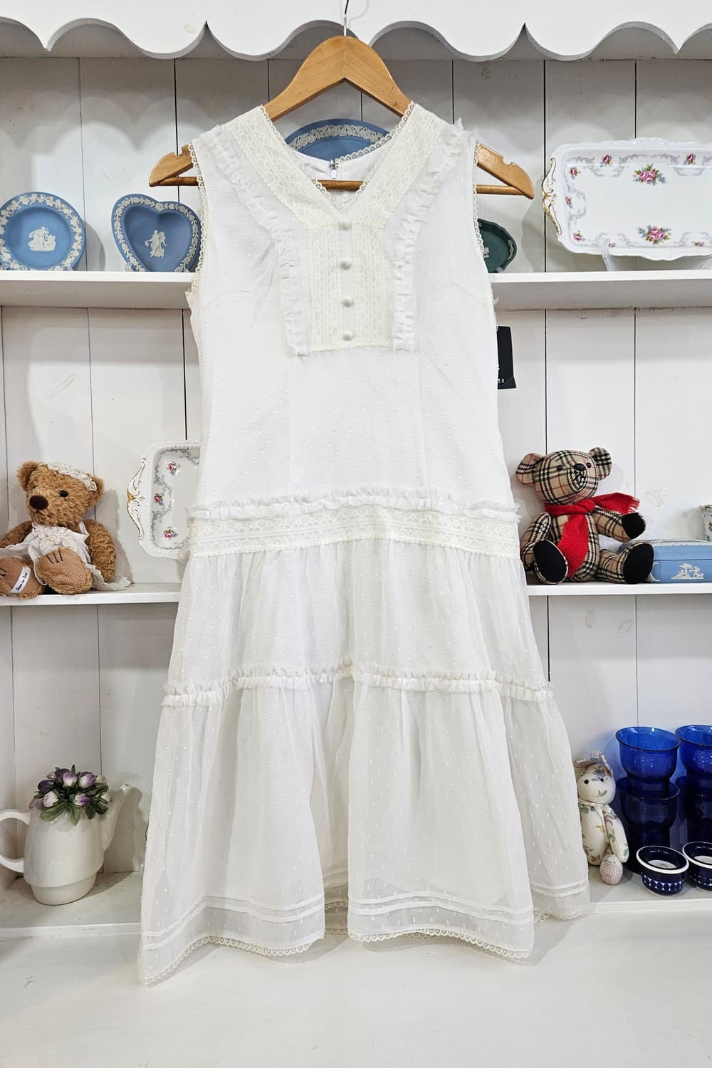 ONKYO 레이스 도트 원피스 상품이미지1