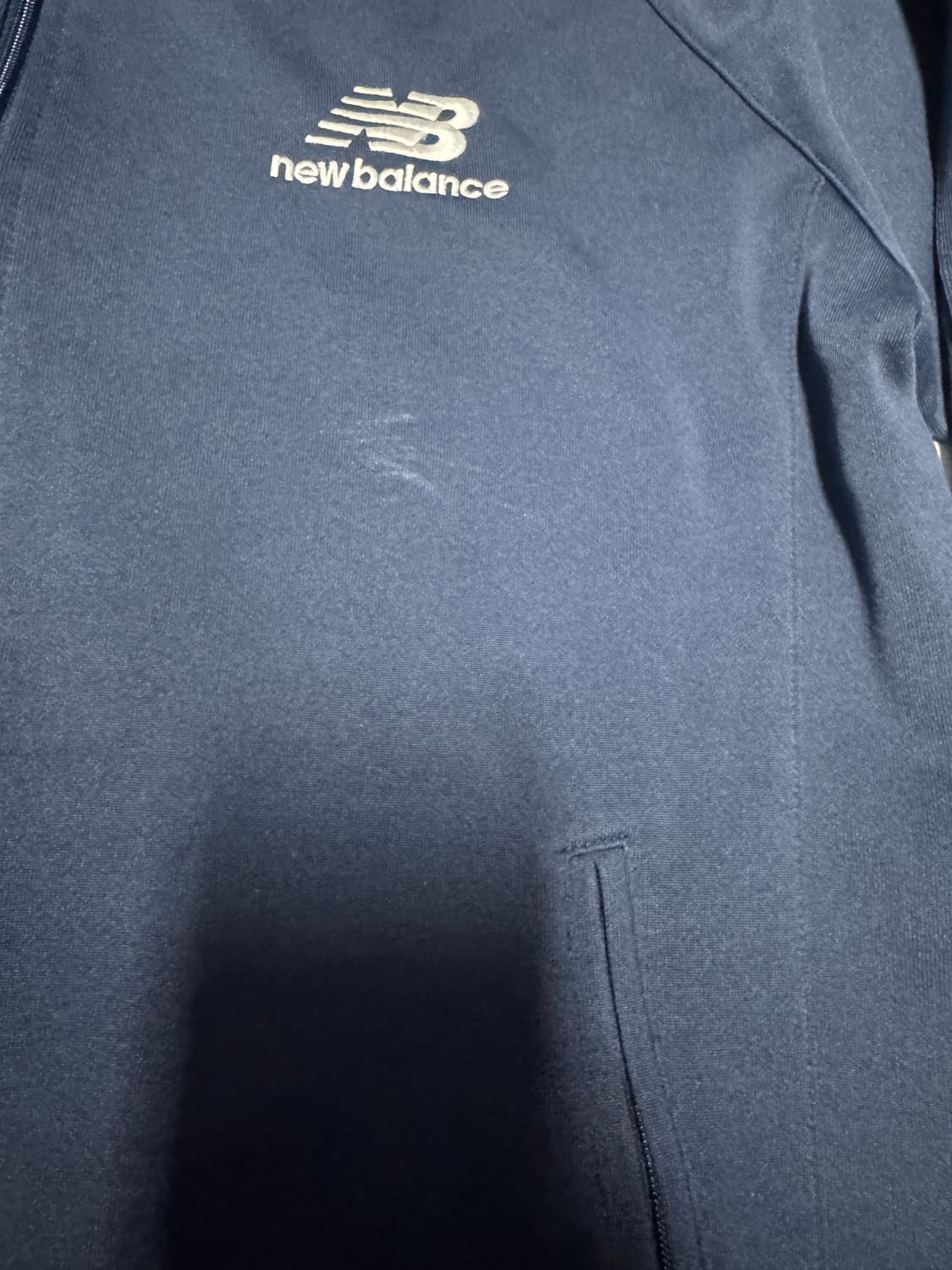 뉴발란스 사이드 로고 트랙탑 집업 져지 M ~ L 네이비 상품이미지6