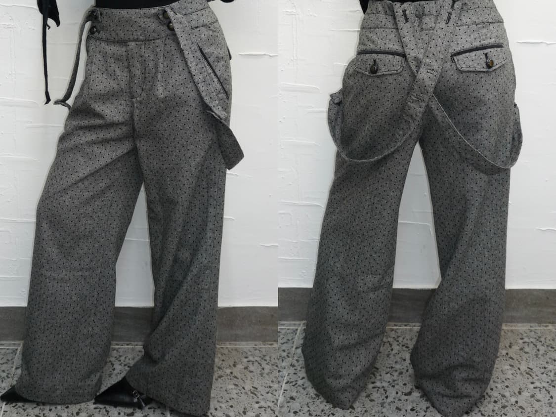 Charcoal suspender slacks 상품이미지4