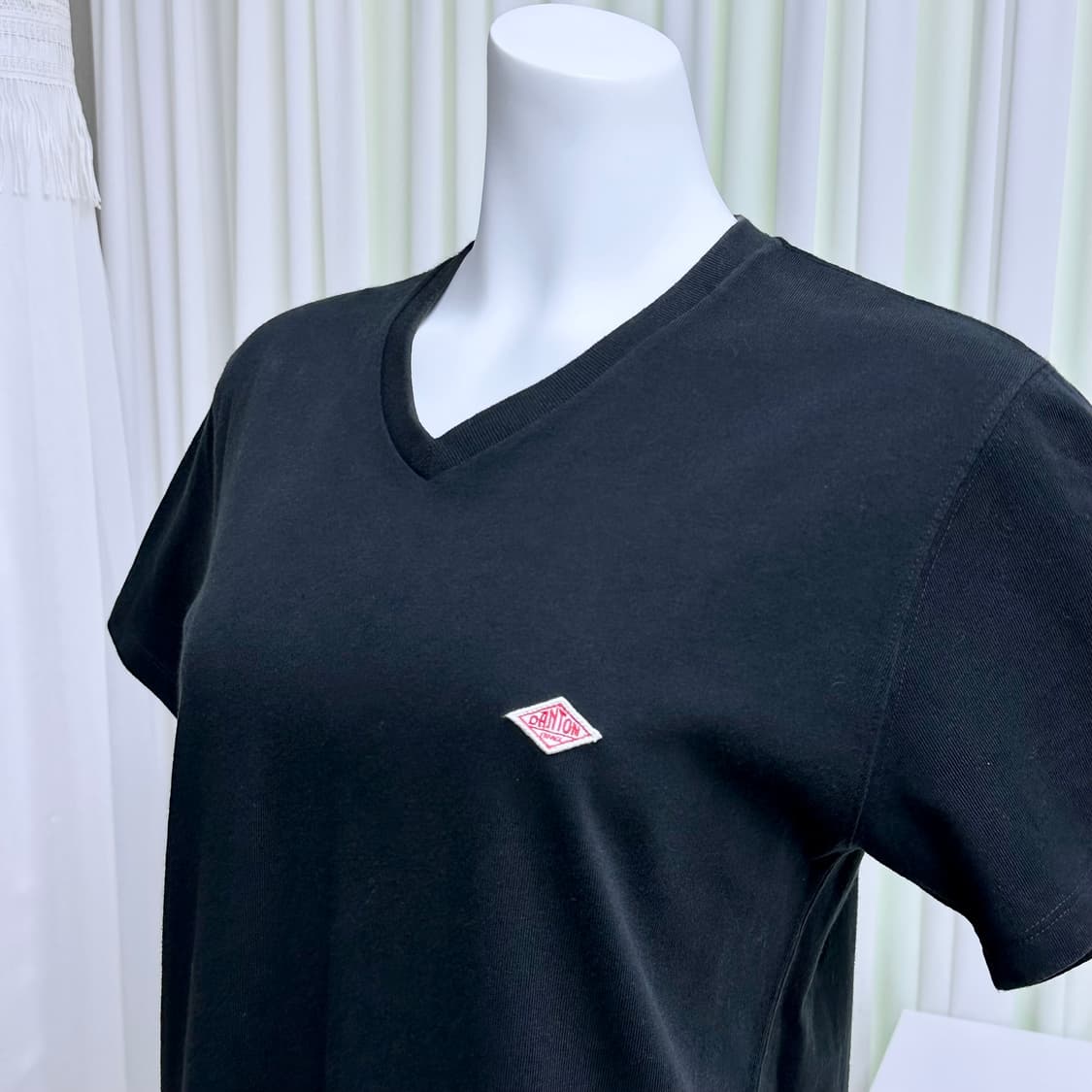 단톤 코튼 브이넥 반팔티셔츠 36 상품이미지3