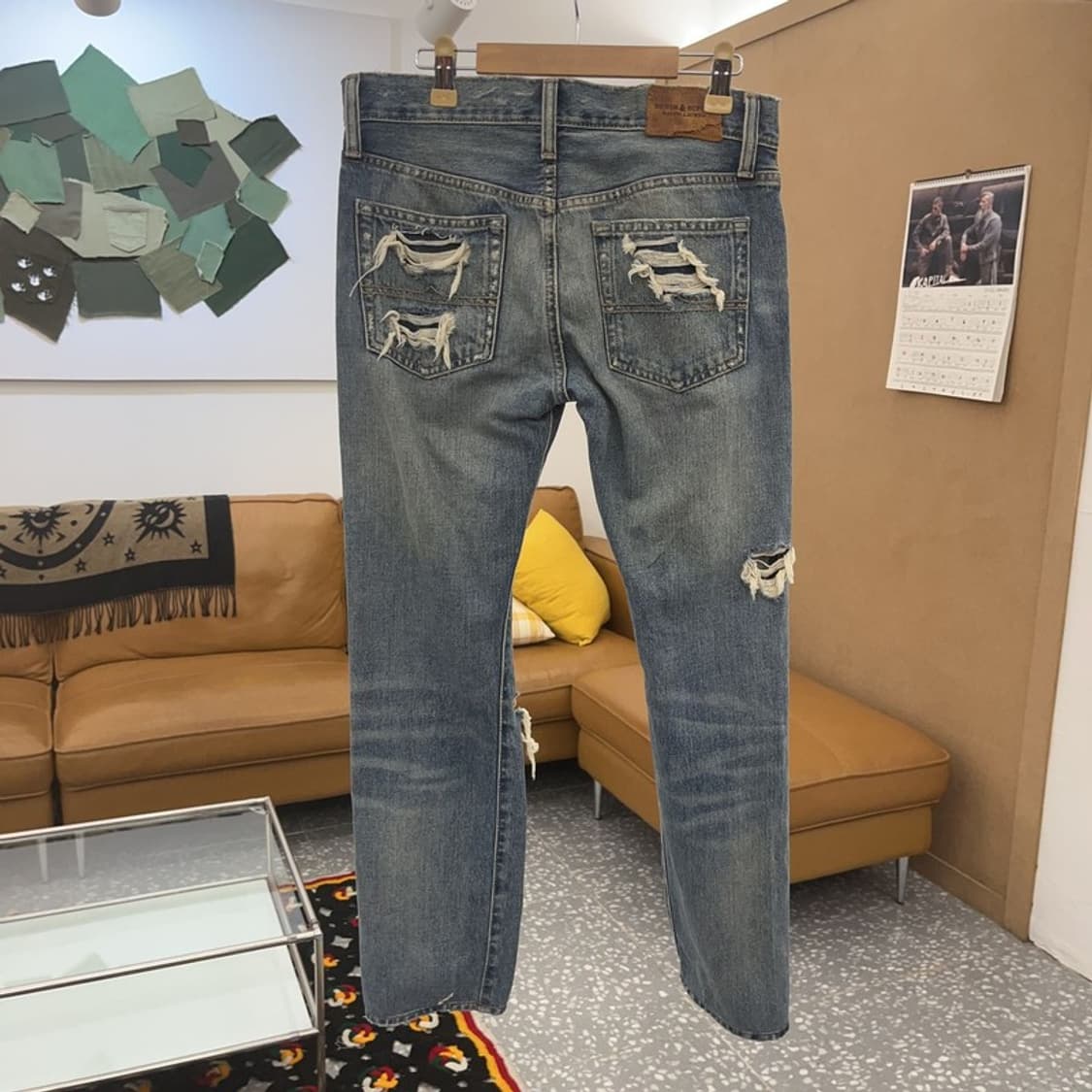 데님 앤 서플라이 데미지 디스트로이드 데님팬츠 24인치 C08430 상품이미지2