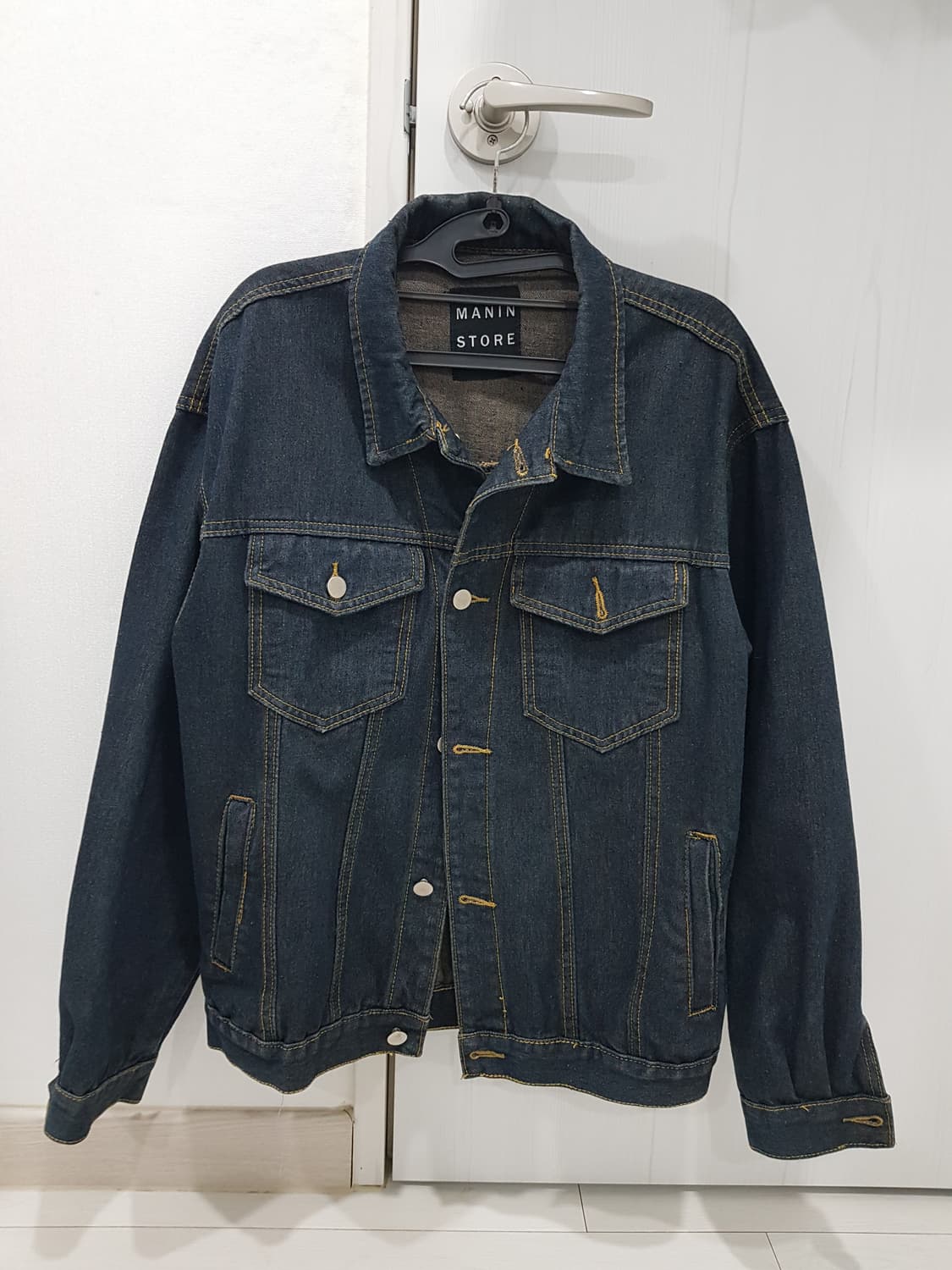 [옷장정리] MANIN STORE 데님 자켓 진청 상품이미지1