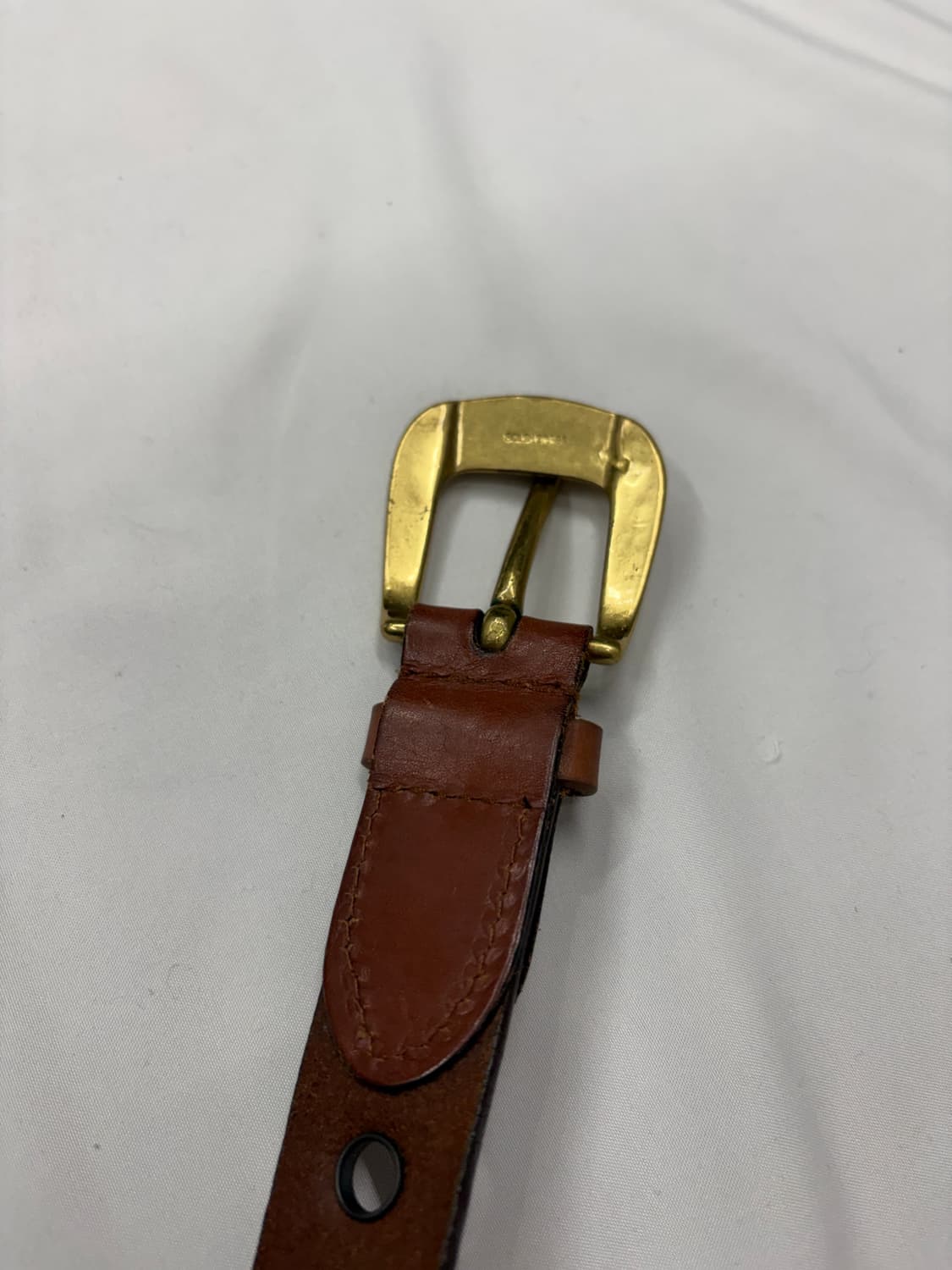 캘빈클라인 CK 빈티지 브라운 아일렛 레더 벨트 Calvin Klein 상품이미지4