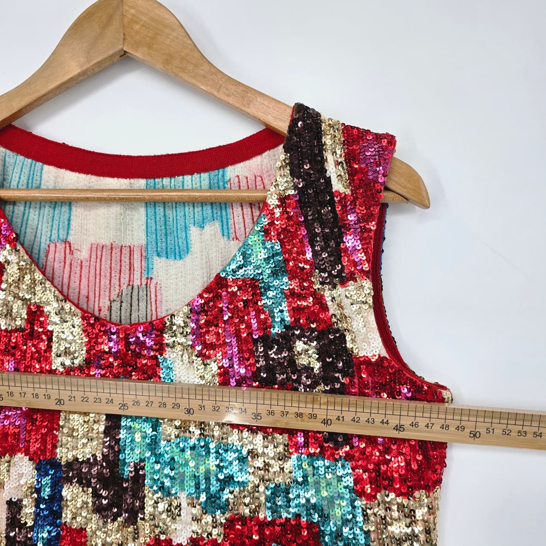 오브제 OBZEE 스팽글 슬리브리스 탑 상품이미지6