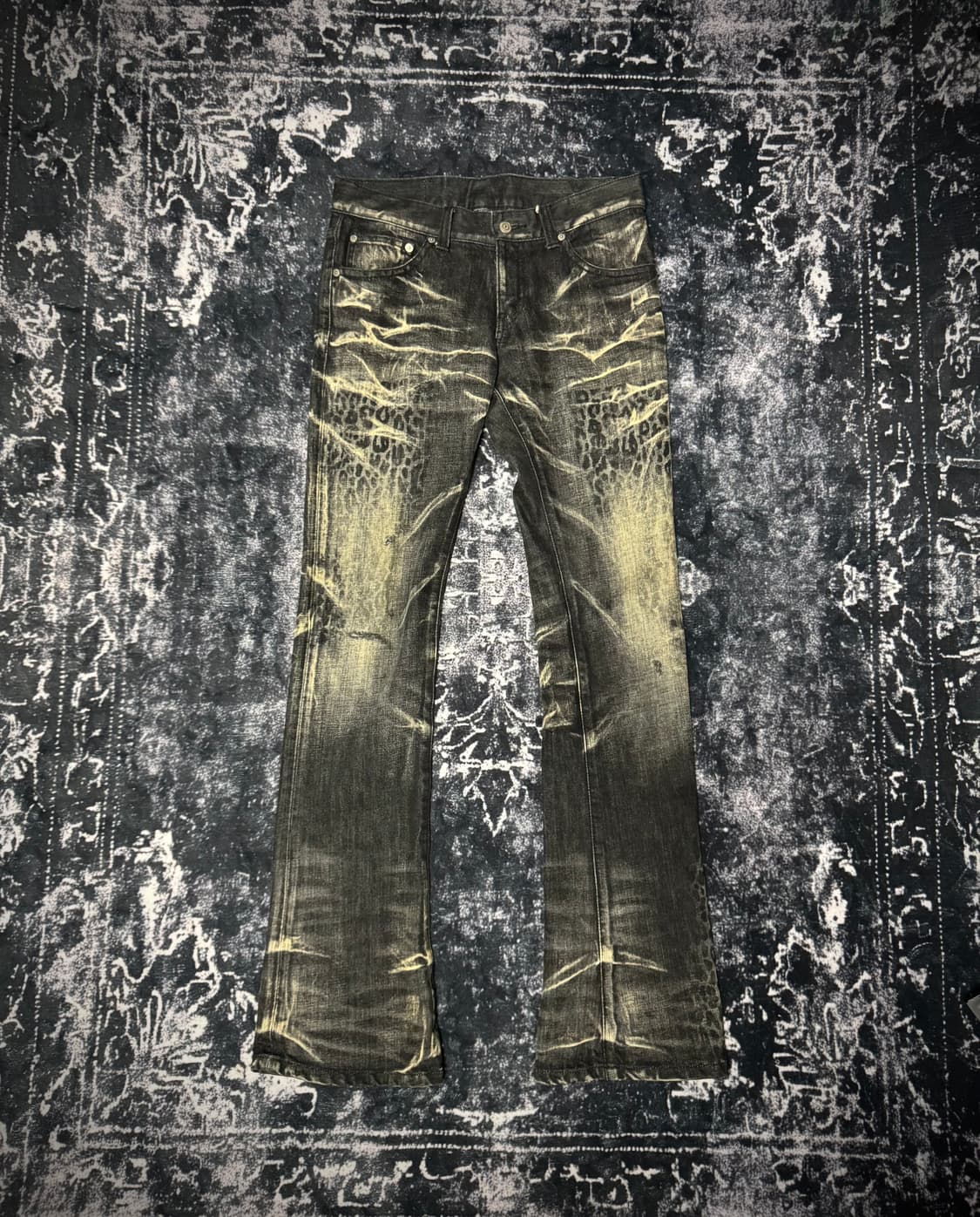 Tornado Mart Leopard Flared Jeans 상품이미지1