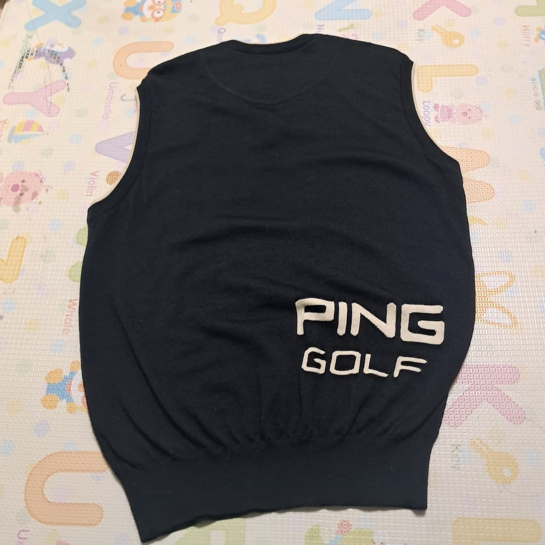 핑 남성 골프 니트 베스트 조끼 100사이즈 상품이미지2