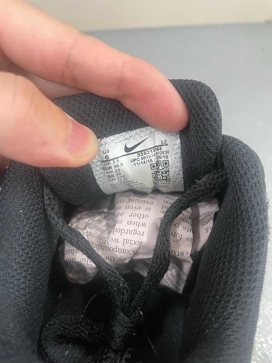 나이키 에어맥스 90 LTR 블랙 화이트 230 상품이미지9