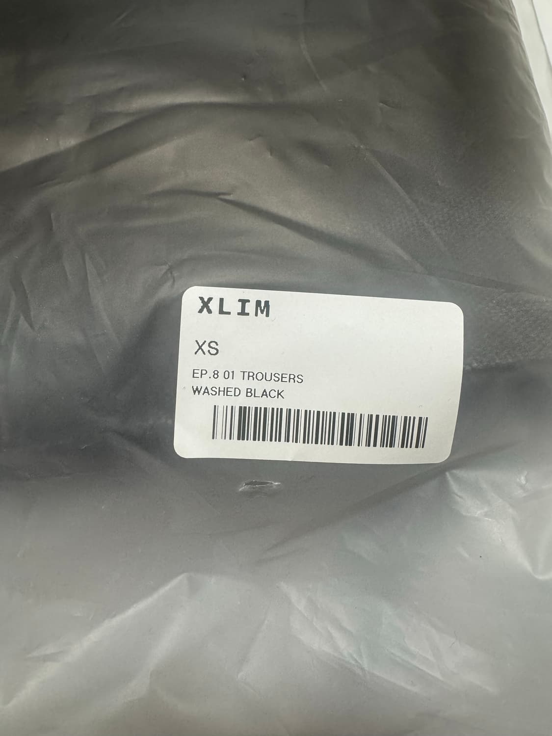 [XS] 엑슬림 xlim ep8 01 트라우저 팬츠 워시드 블랙 상품이미지4