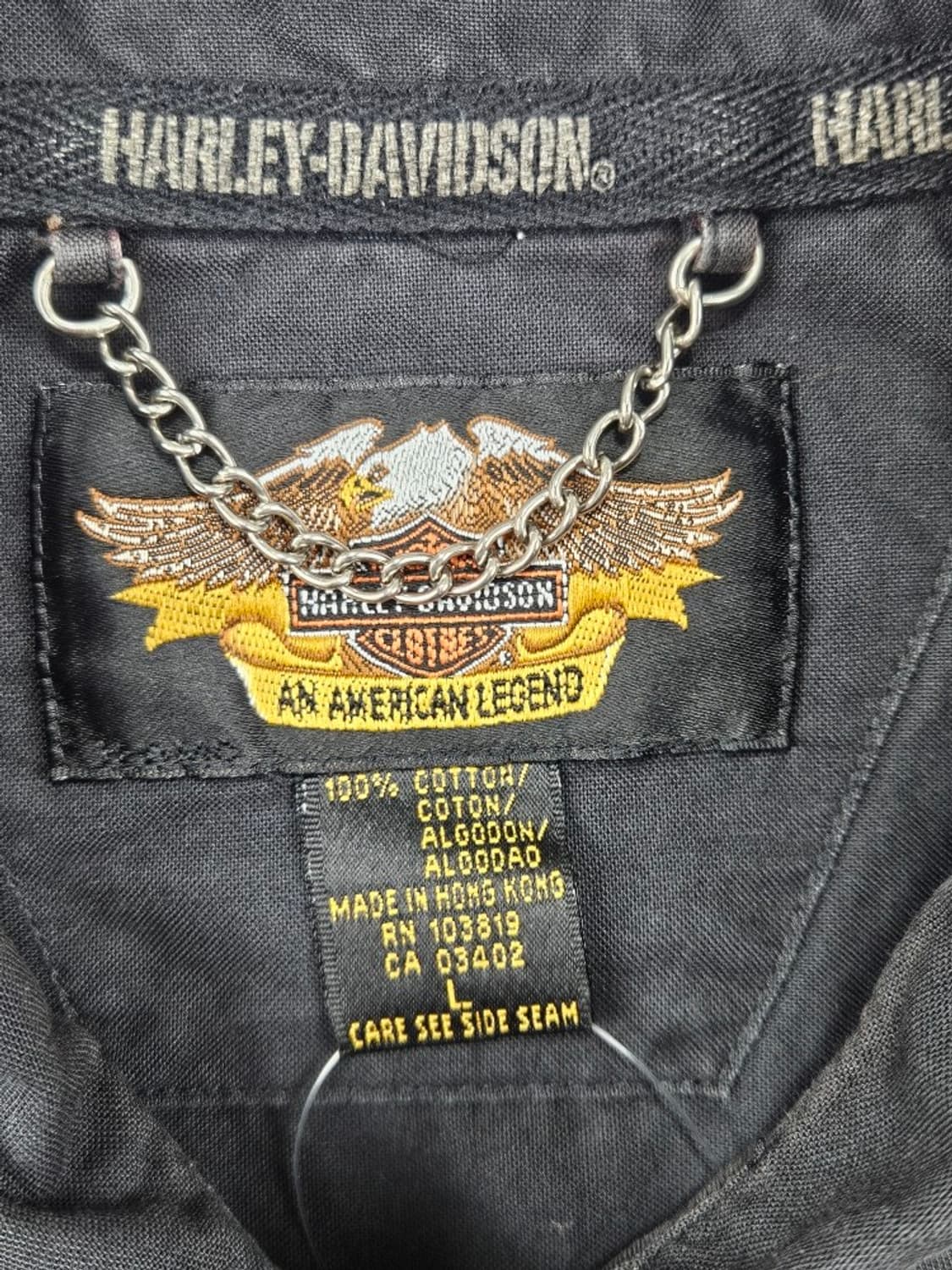 할리데이비슨 바이커 하프 반팔 셔츠 ( L ) / 11818 상품이미지9