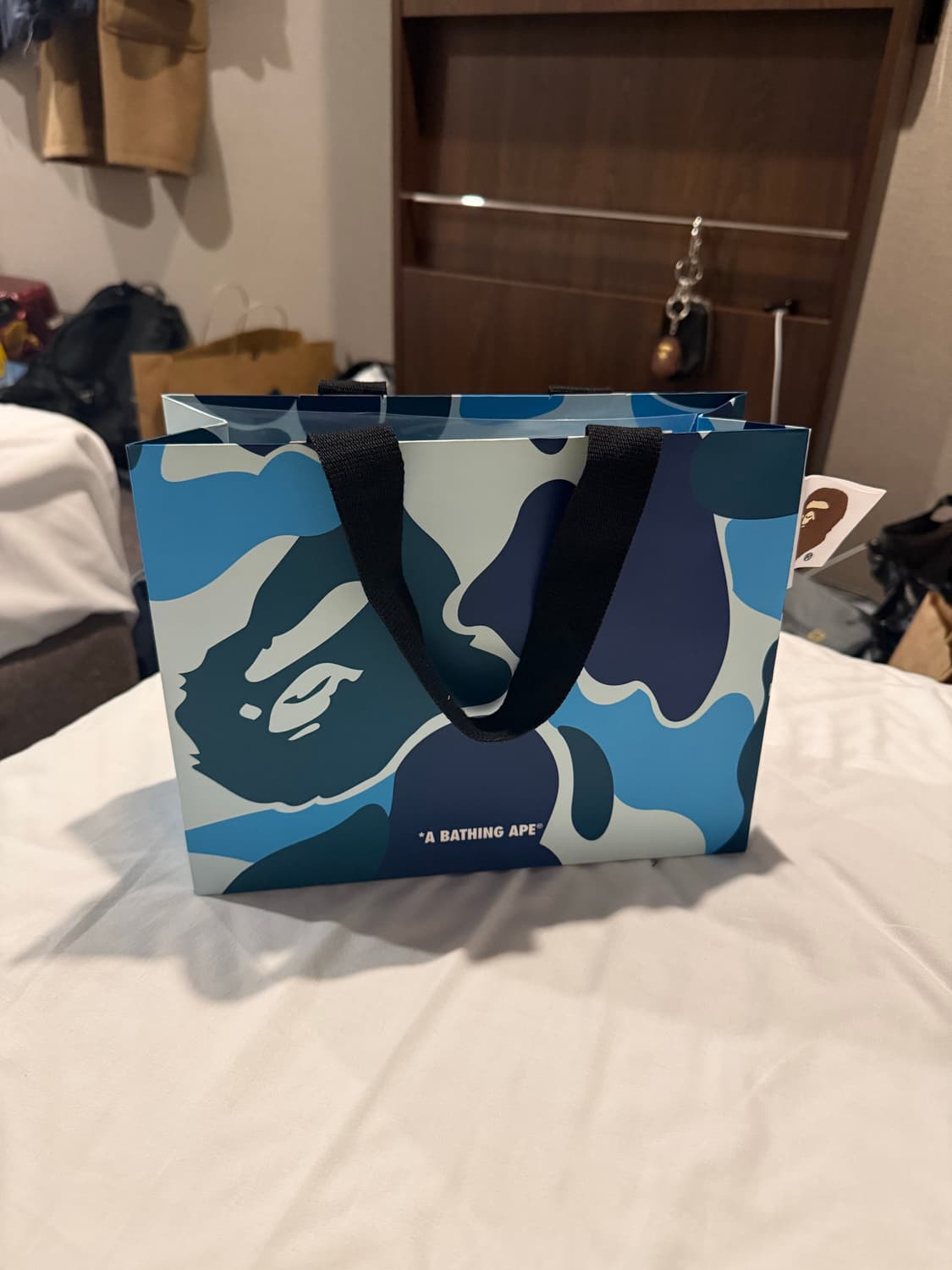 베이프 ABC 카모 바이 베이싱 에이프 티셔츠 블랙 블루 XL새상품 상품이미지2