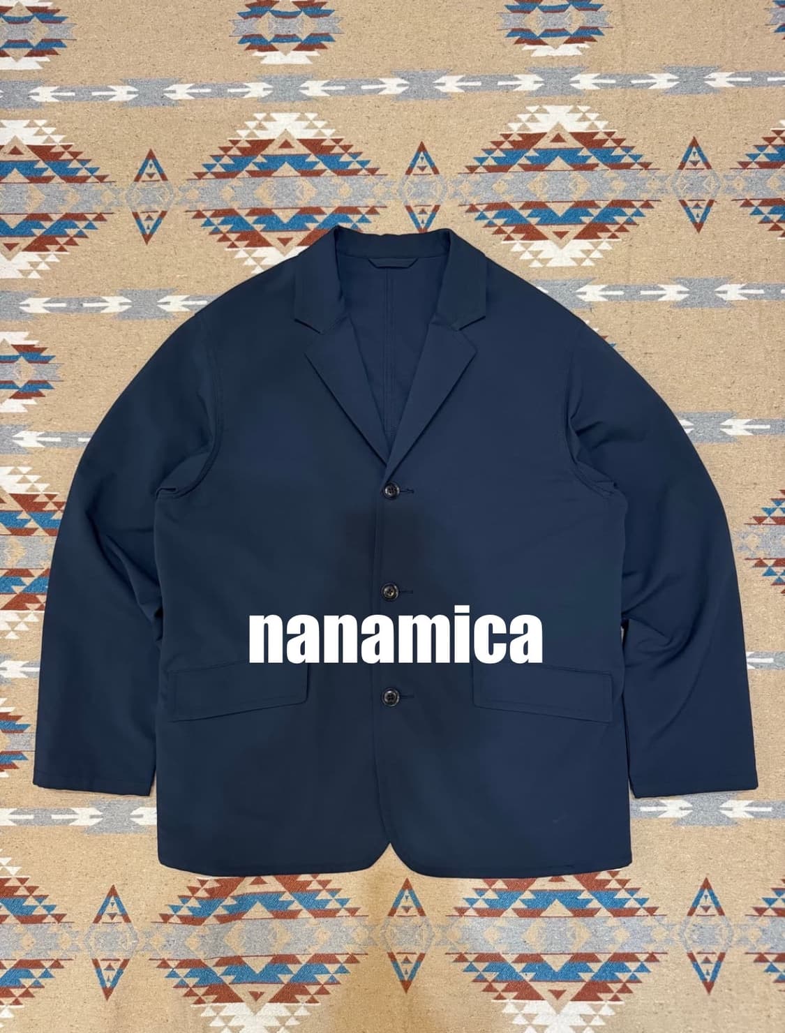 [S][95] 나나미카 알파드라이 3버튼 자켓 네이비 상품이미지1