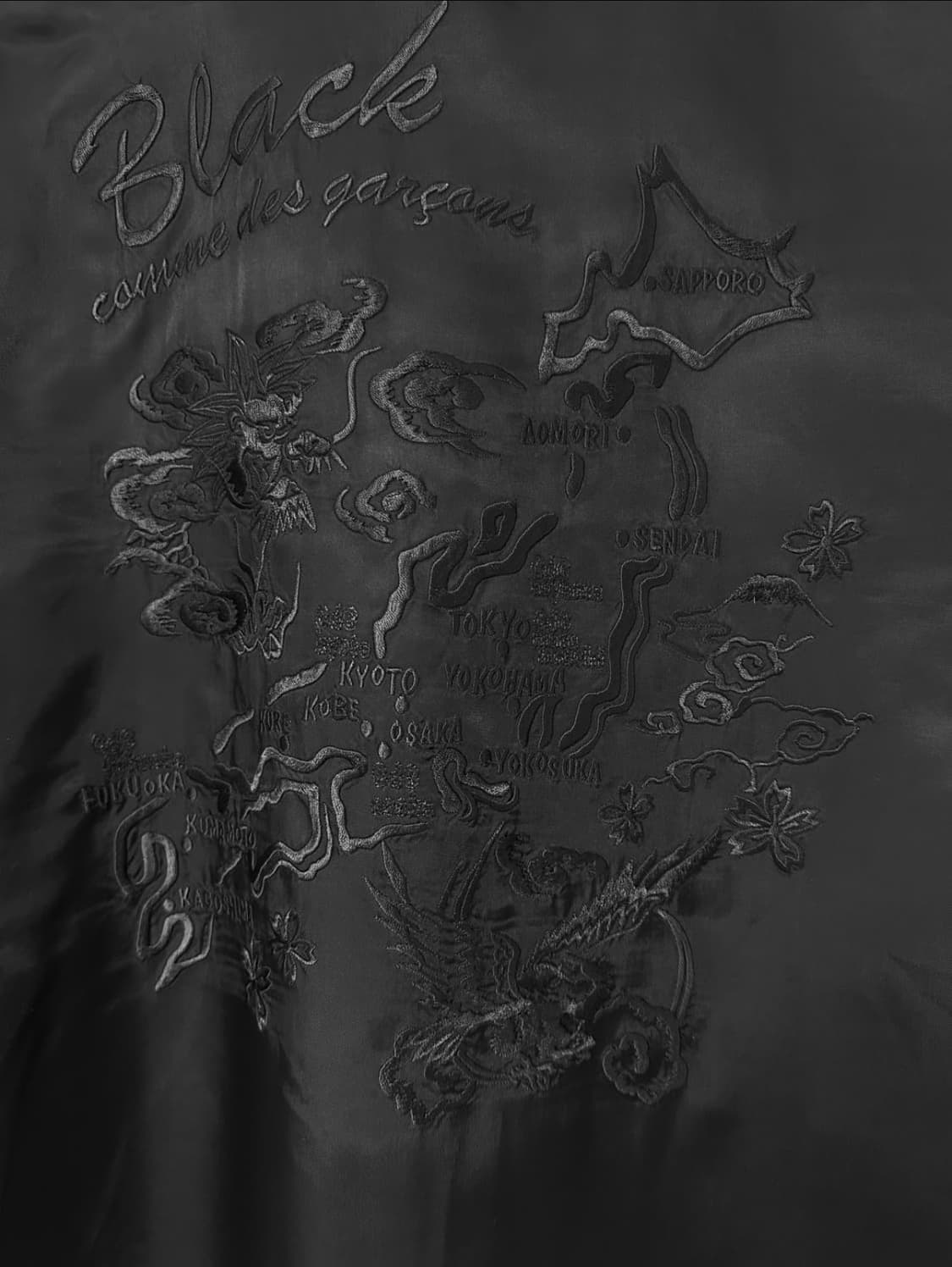 꼼데가르송 블랙 차이나 셔츠 m 상품이미지4