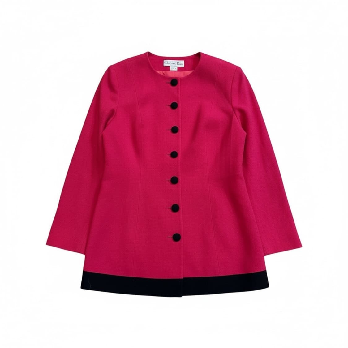 Christian Dior 80's 빈티지 레드 울 스커트 수트 재킷 상품이미지2