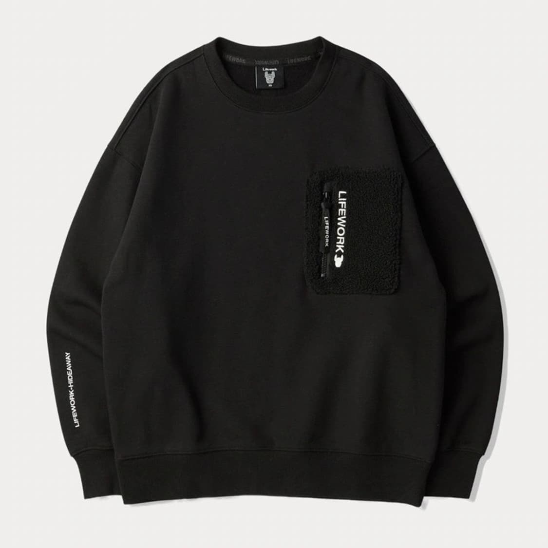 XS 라이프워크 덤블 포켓 오버핏 맨투맨 상품이미지1