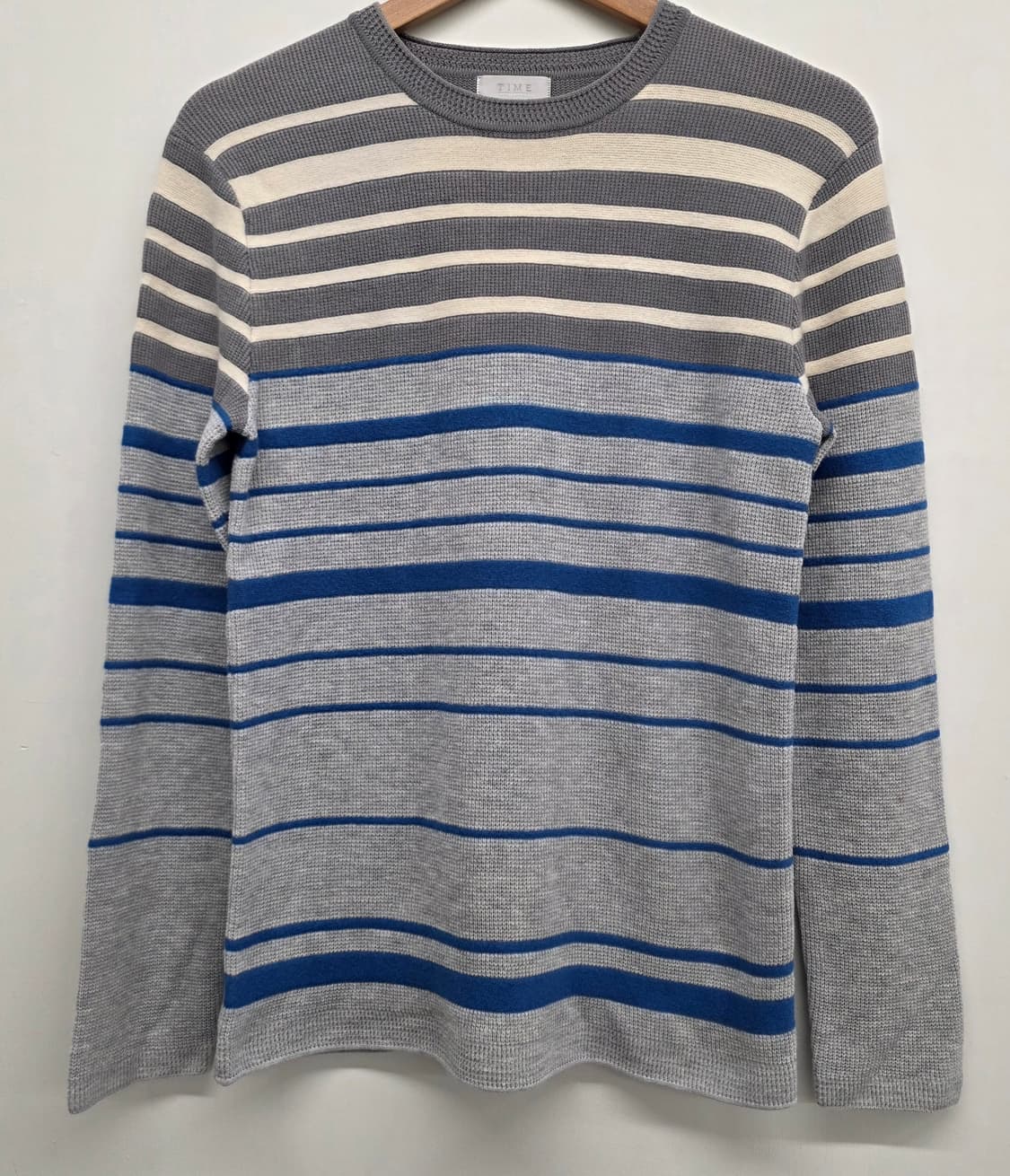 TIME 타임 여성 스트라이프 니트.  
싸이즈 95 상품이미지1