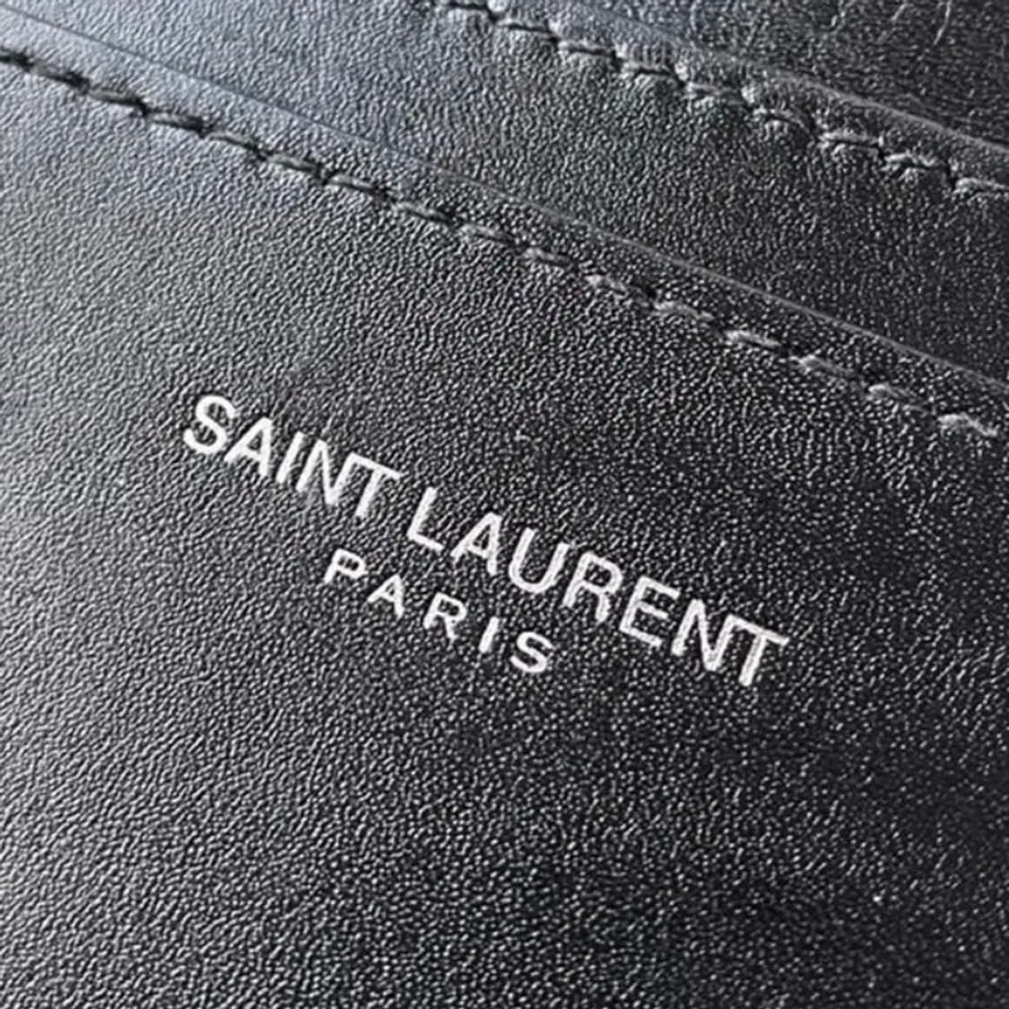 [정품]SAINT LAURENT 생로랑 로고프린팅 송아지가죽 카드지갑 상품이미지2