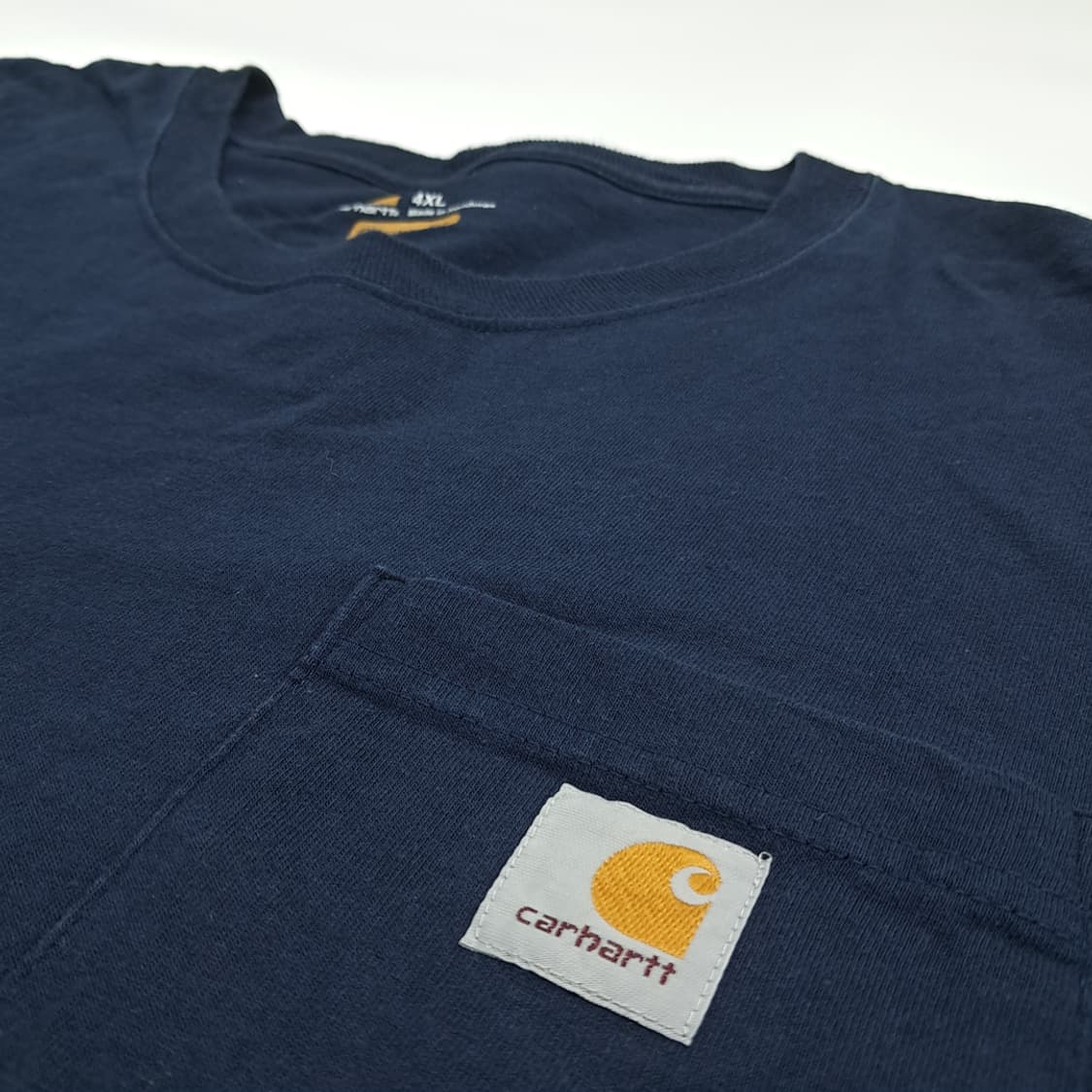Co622 4XL 칼하트 다크네이비 포켓 반팔 티셔츠 상품이미지4