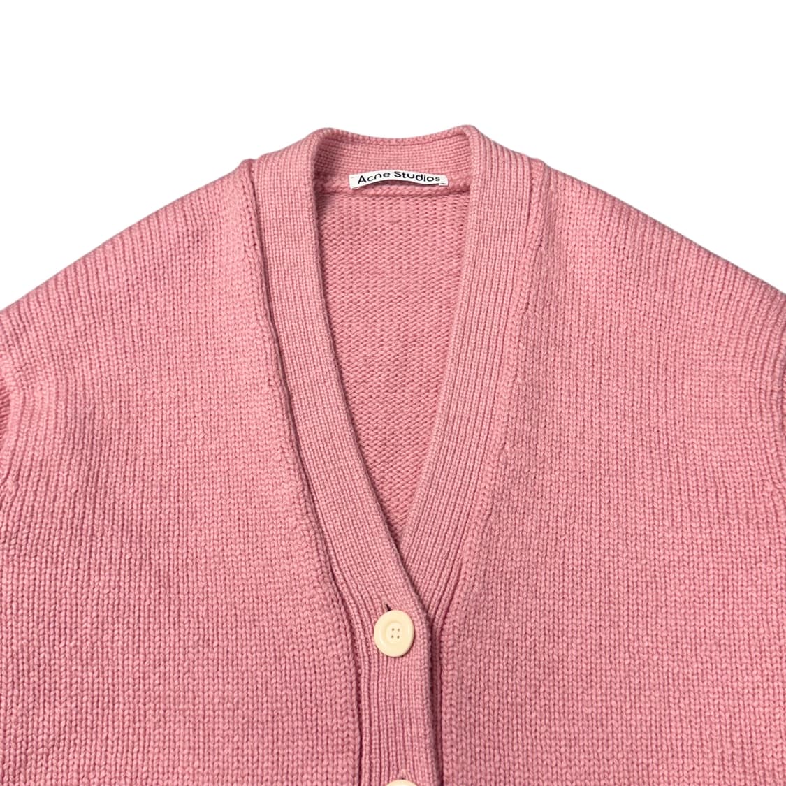 (XXS) 아크네 스튜디오 오버사이즈 울 블렌드 가디건 핑크 상품이미지2
