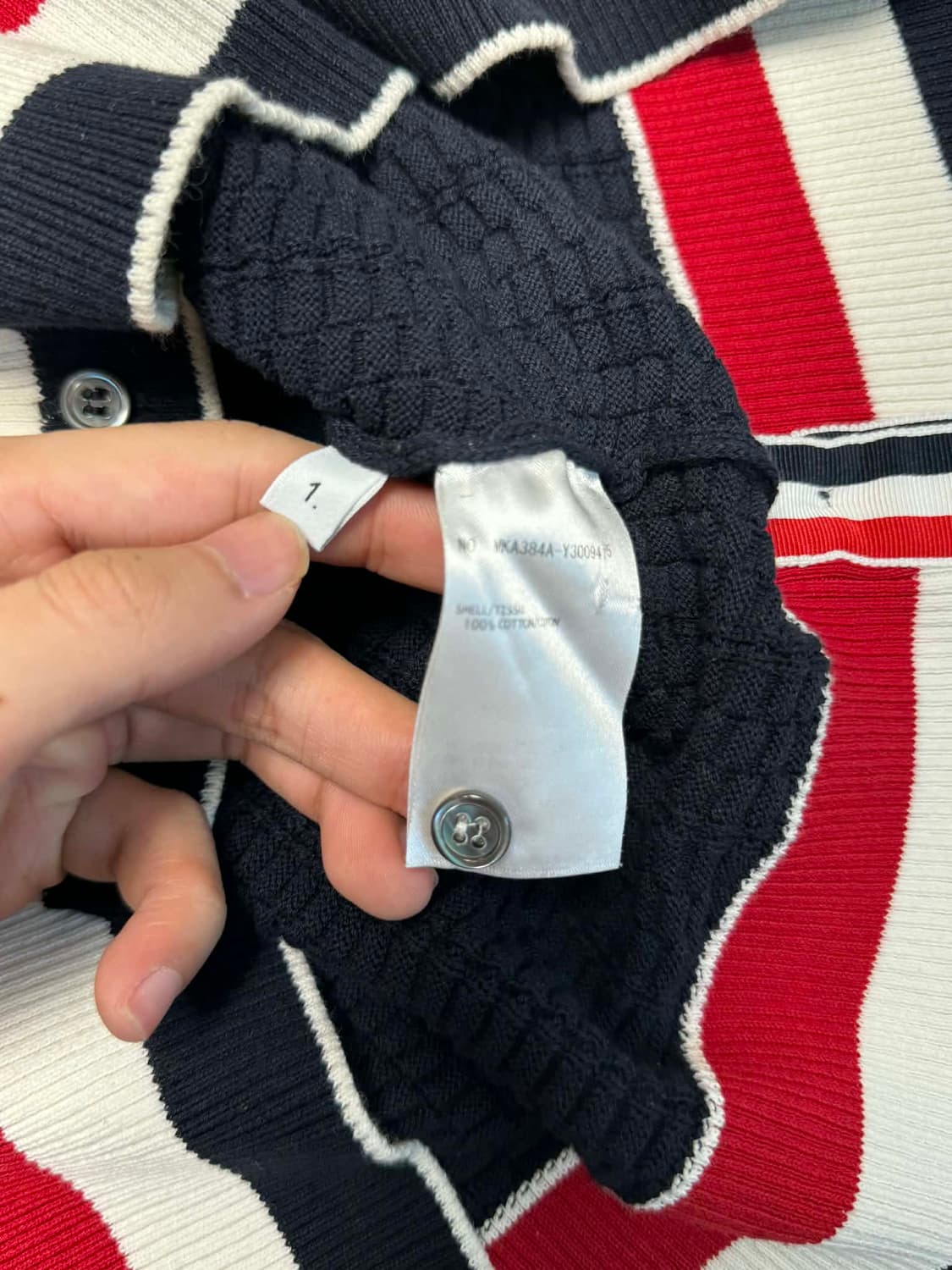 톰브라운 트리밍 스트라이프 풀오버 니트 상품이미지2