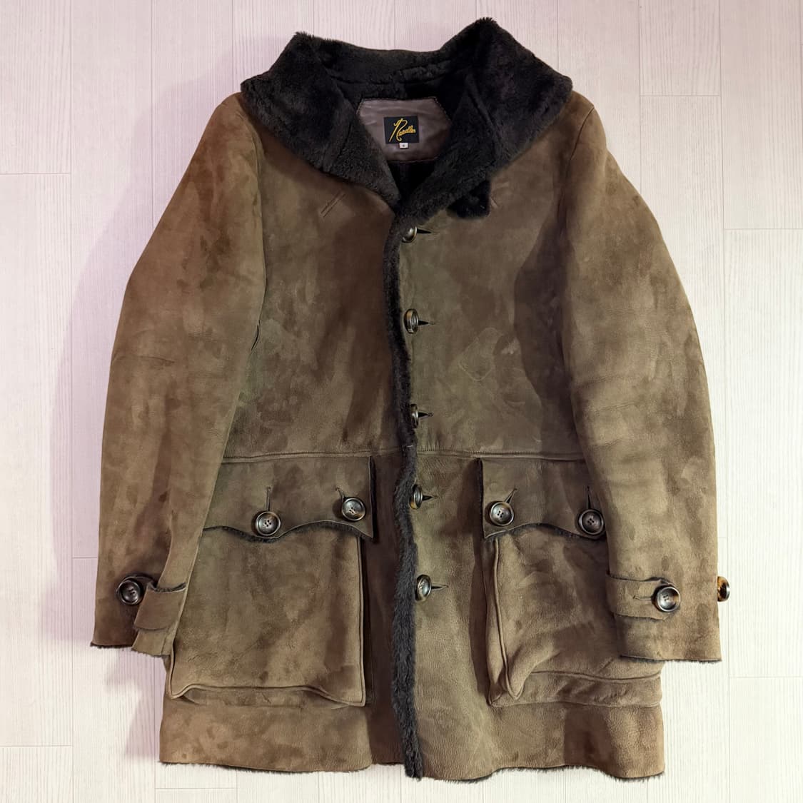 니들스 시어링 코트 양가죽 스웨이드 상품이미지1