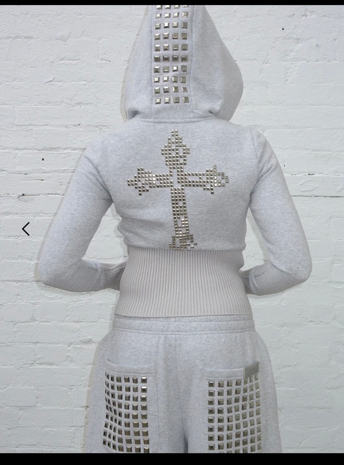 Namedcollective 퍼 베스트 스터드 후드집업 상품이미지1