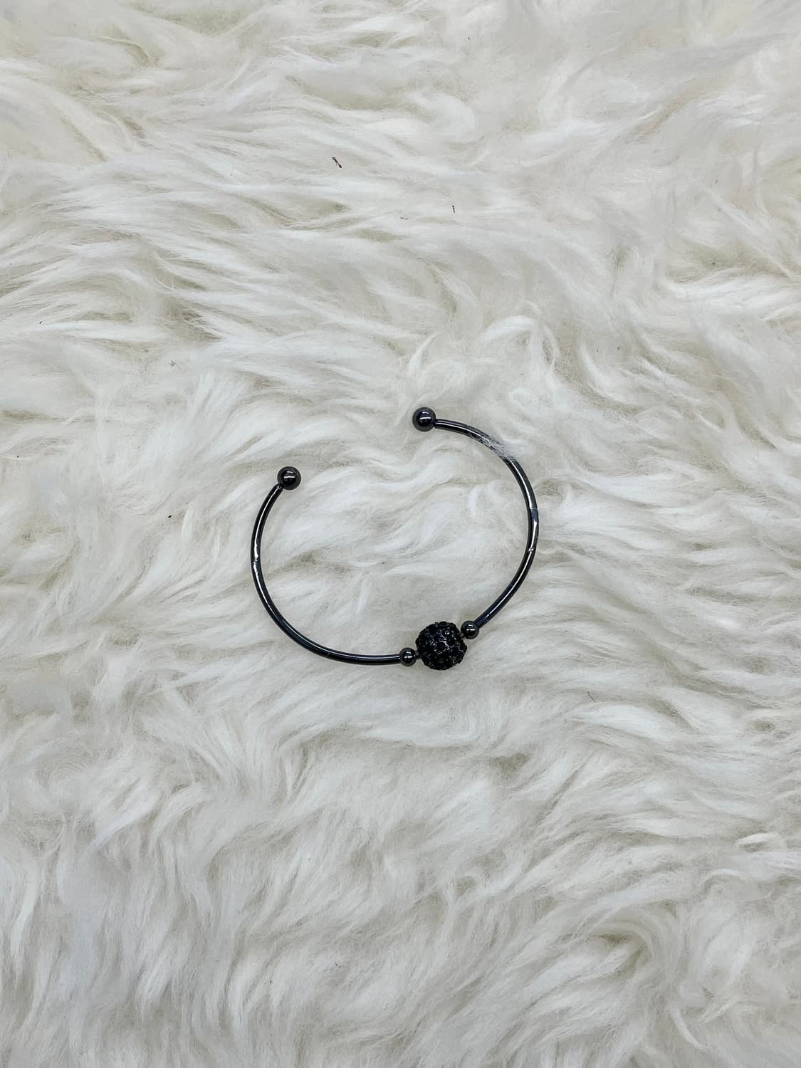 블랙 큐빅 볼 뱅글 팔찌 상품이미지2