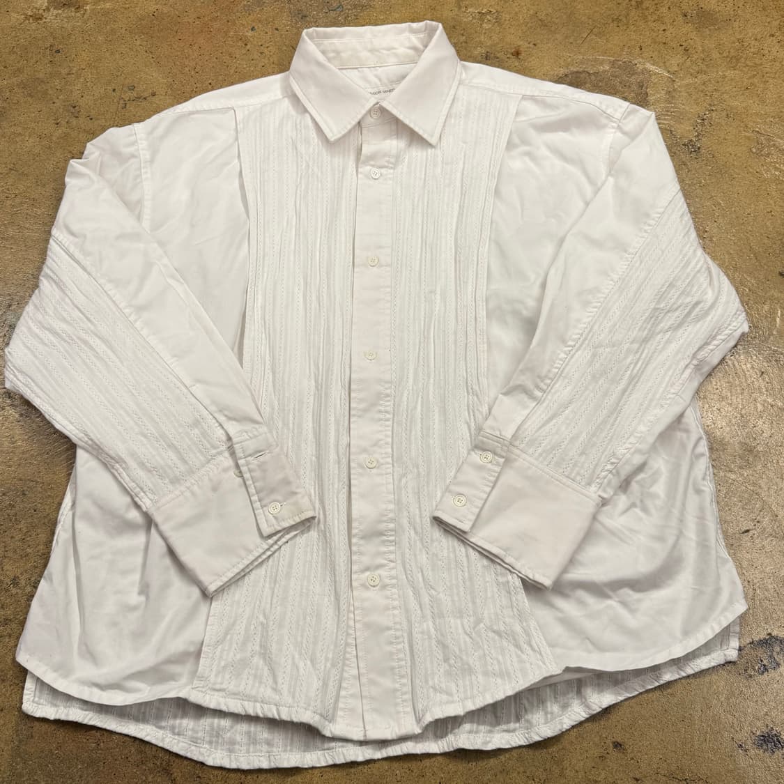 [정품/M] 메종미네드 화이트 핀턱 셔츠 b10 상품이미지2
