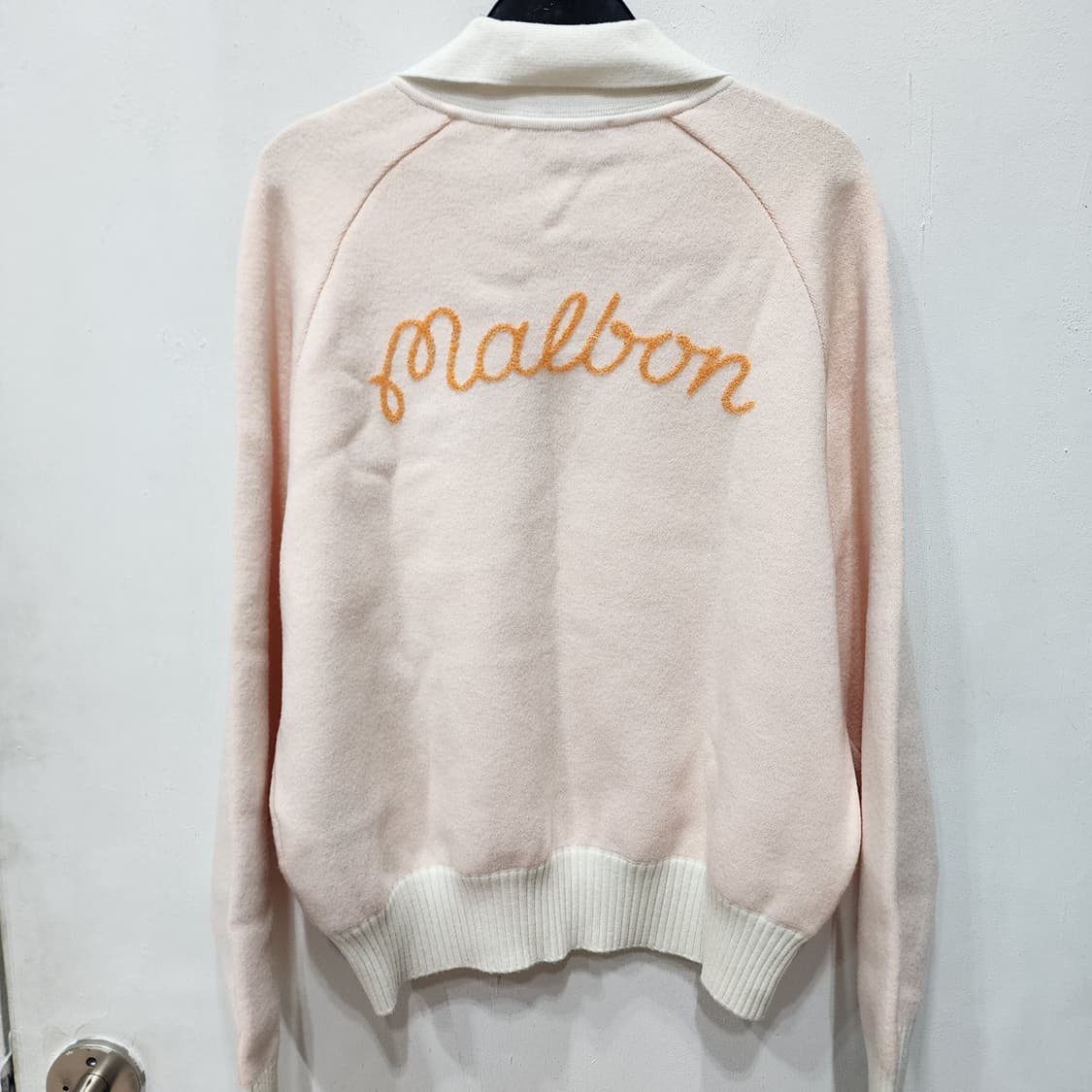 말본 소매배색 니트 카라탑 M 새거급 상품이미지2