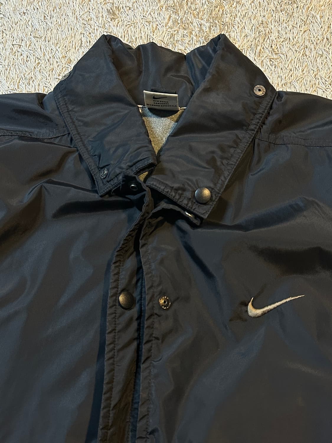 희귀) 90's 나이키 올드스쿨 백로고 코치 자켓 블랙 상품이미지5