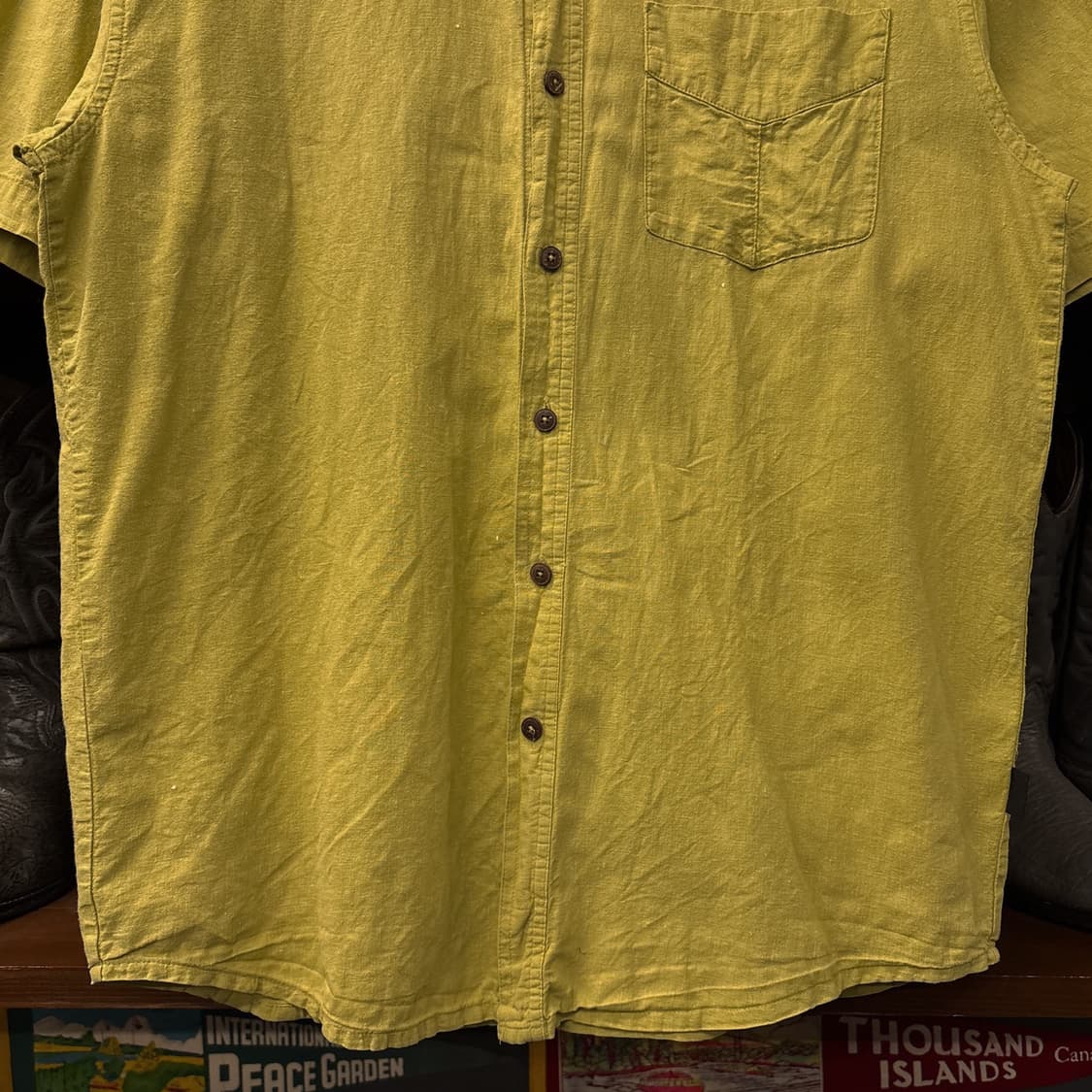 파타고니아 페이디드 더스트 라임 린넨셔츠 N1063 상품이미지4