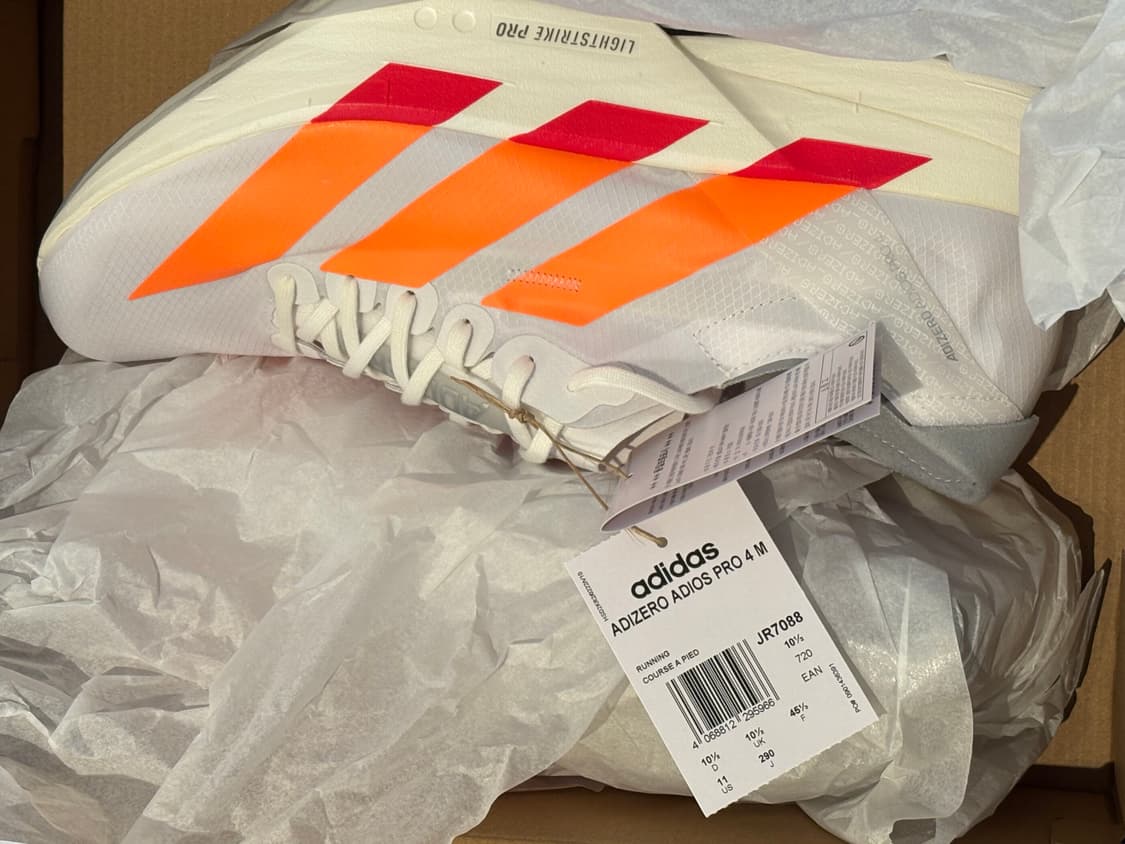 아디다스 아디제로 / 아디오스 프로 4 클라우드 화이트 루시드 오렌지 상품이미지5